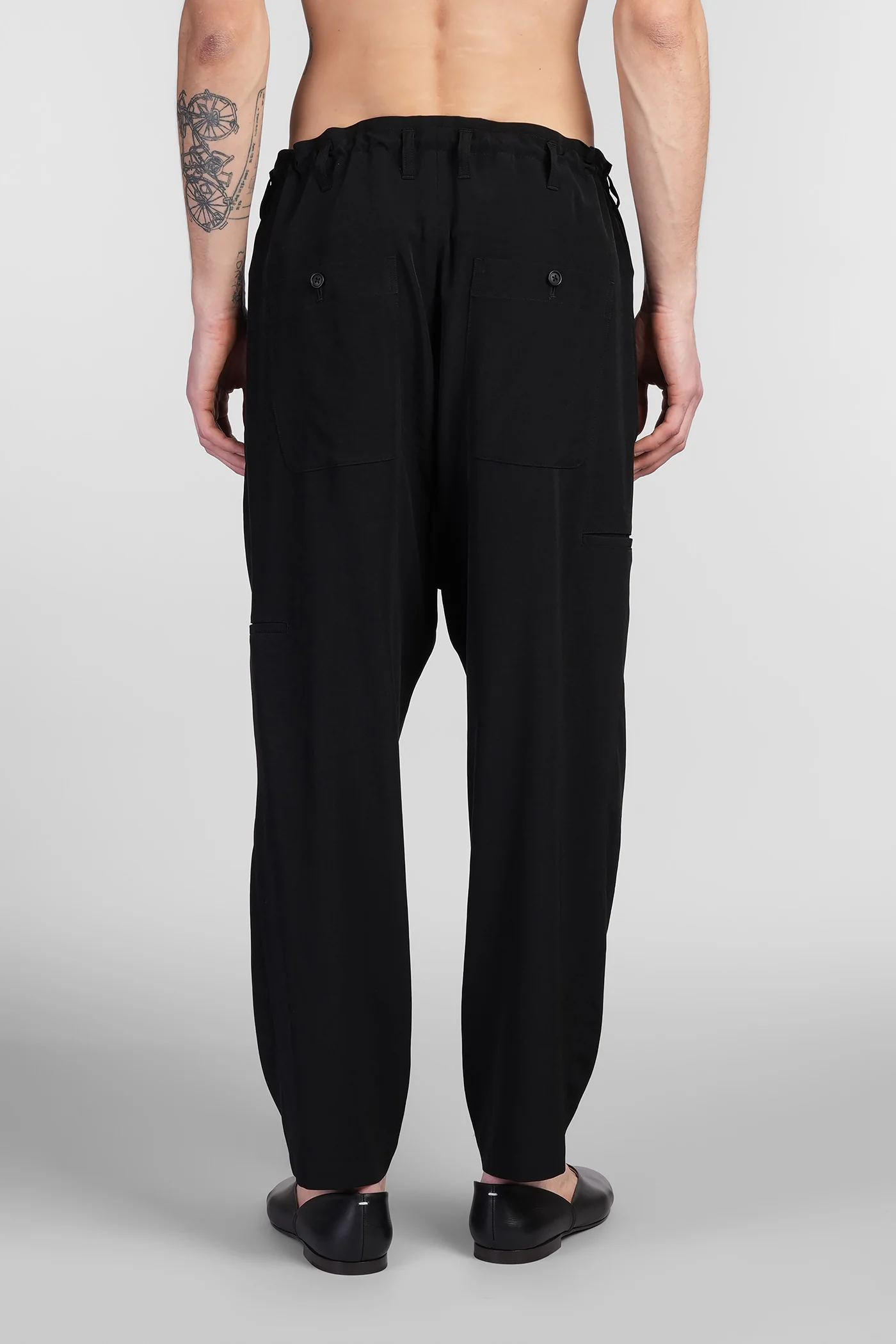Pants in black Triacetate - Image 3