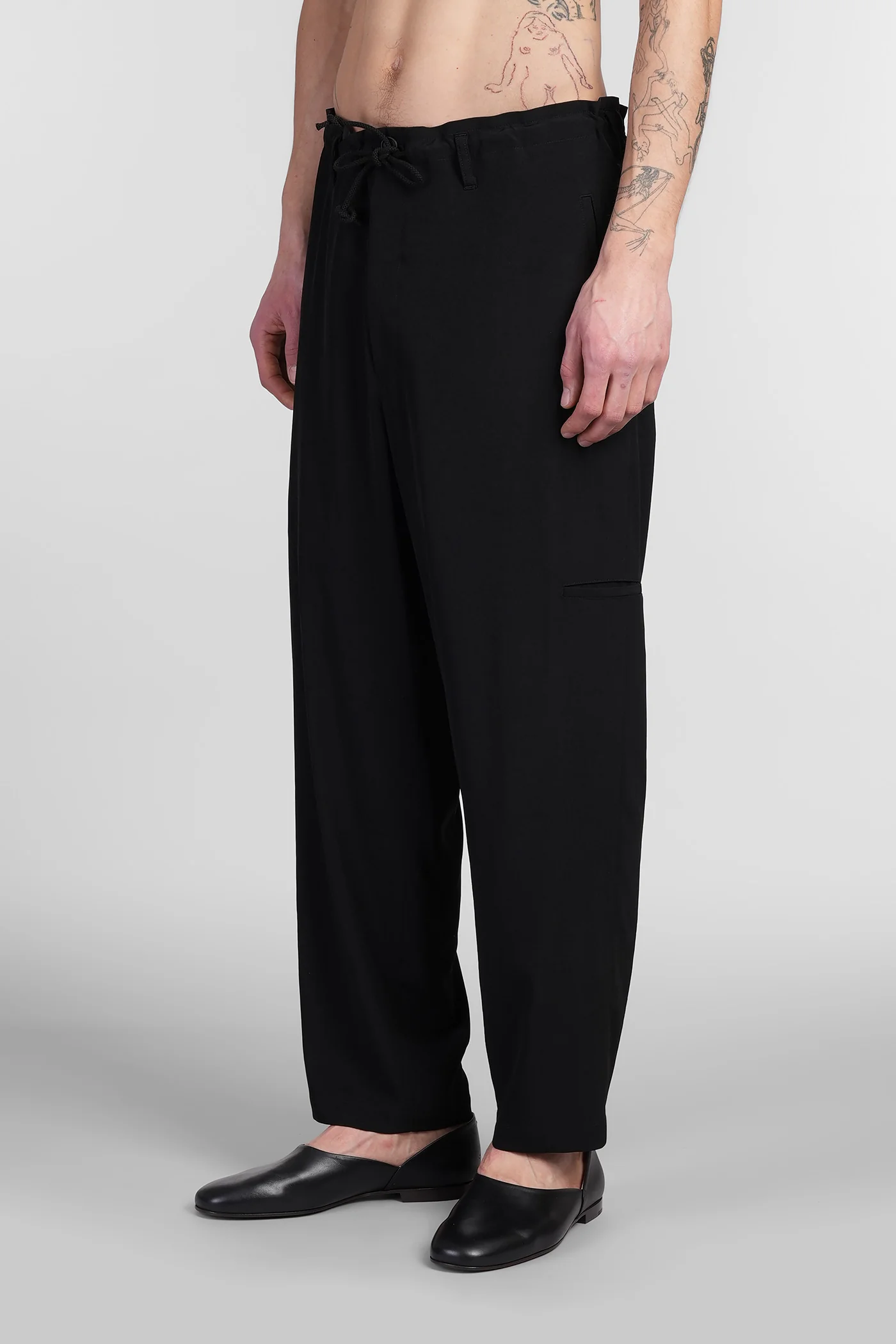 Pants in black Triacetate - Image 4