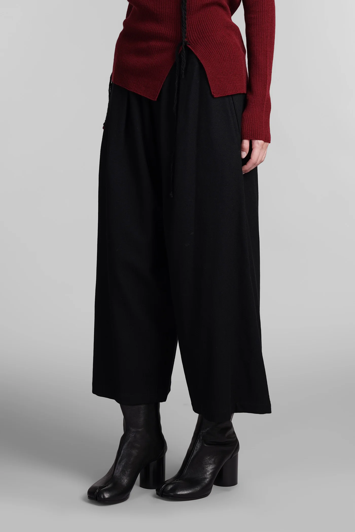 Pants in black wool - Image 4