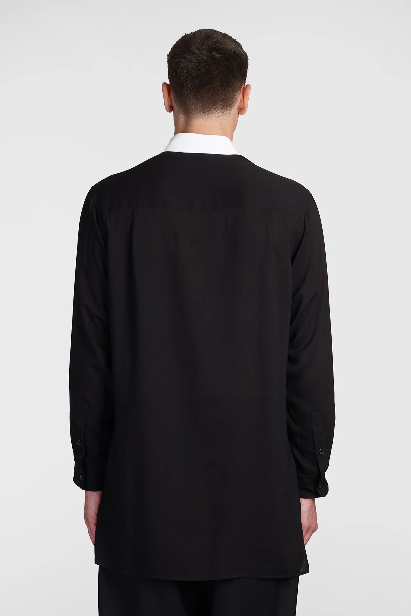 Shirt in black Cellulose - Image 3