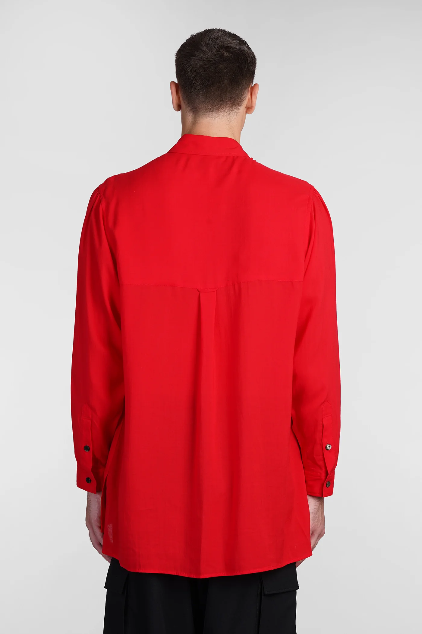 Shirt in red Cellulose - Image 3
