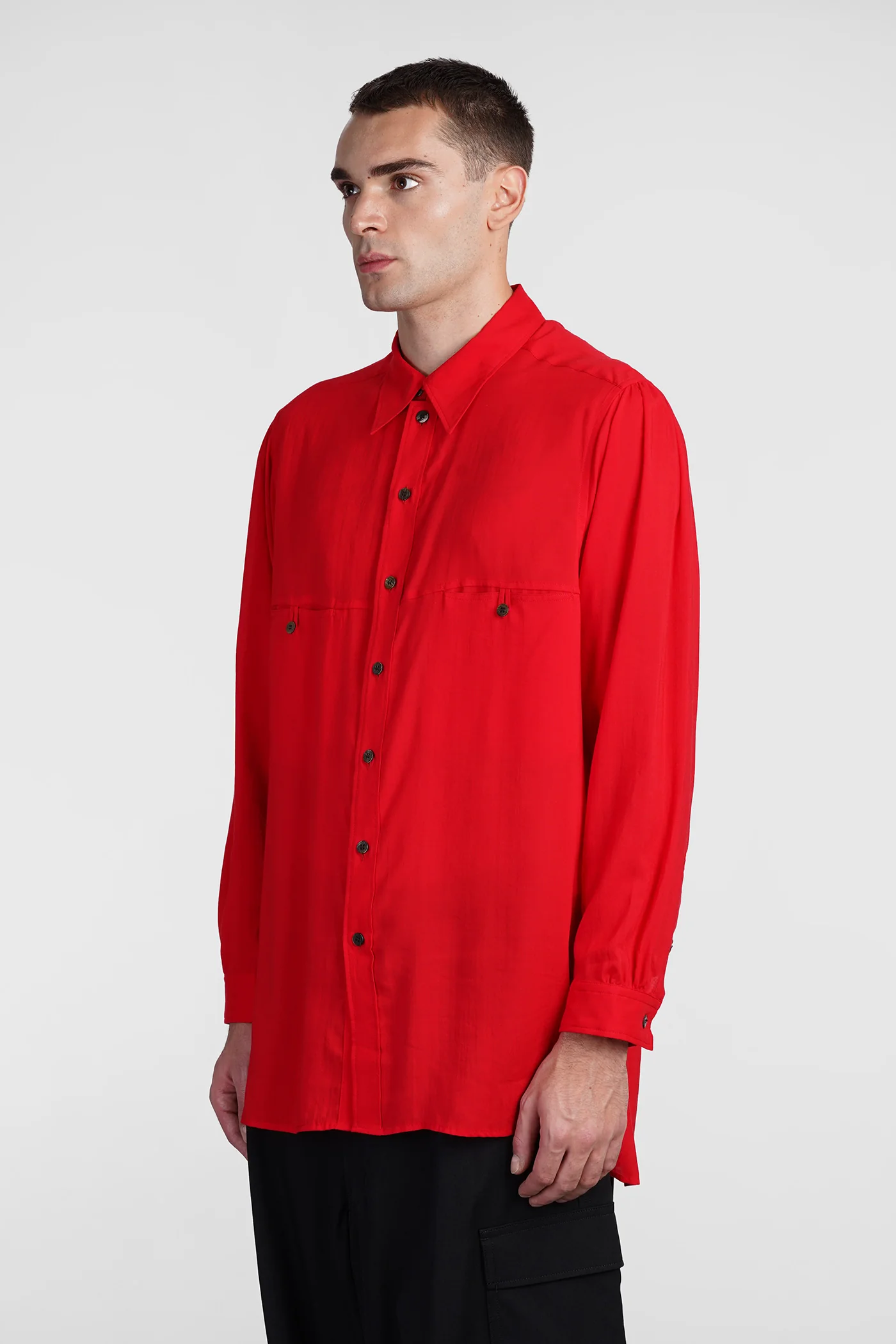 Shirt in red Cellulose - Image 4