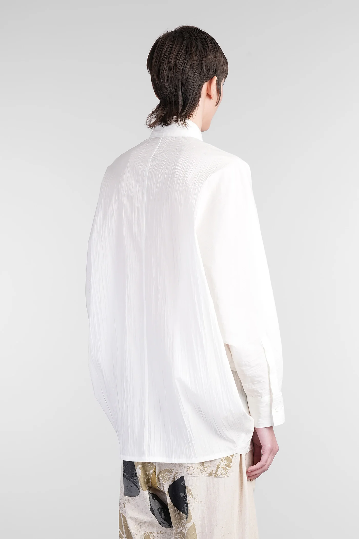 Shirt in white cotton - Image 3
