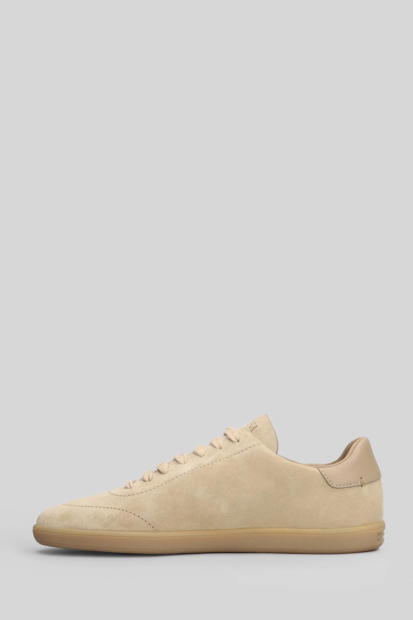 232 Sneakers in beige leather - Image 3