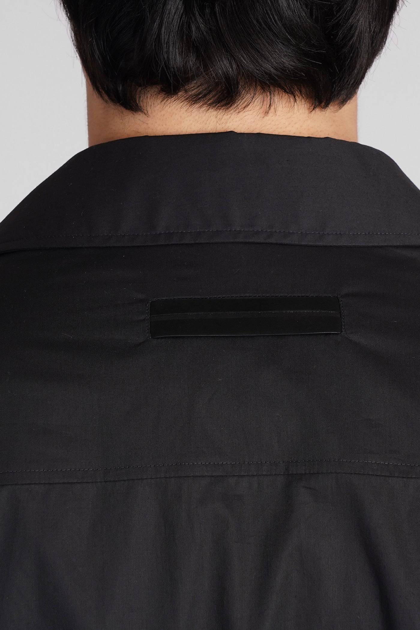 Casual jacket in black cotton - Image 5