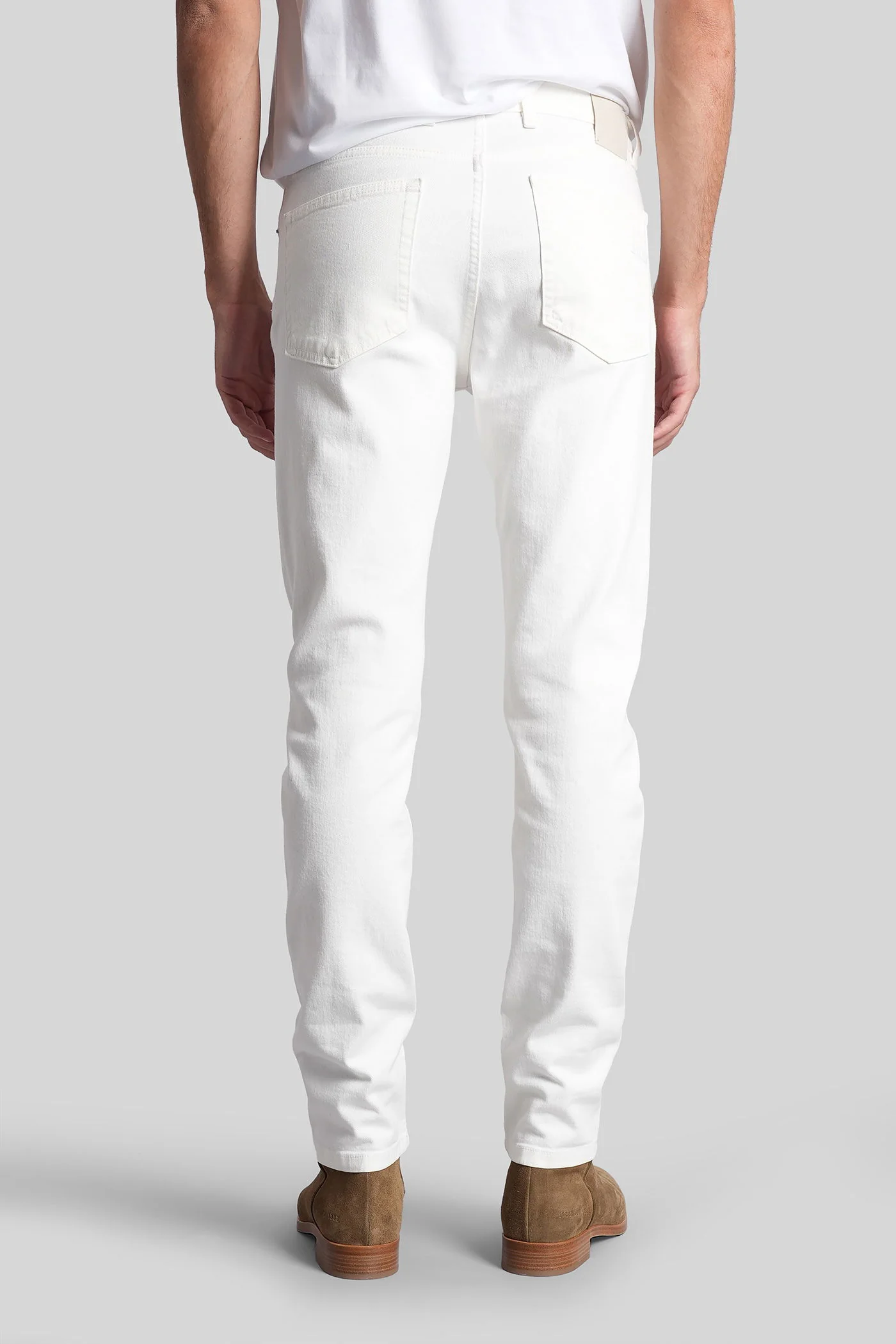 Jeans in white denim - Image 3