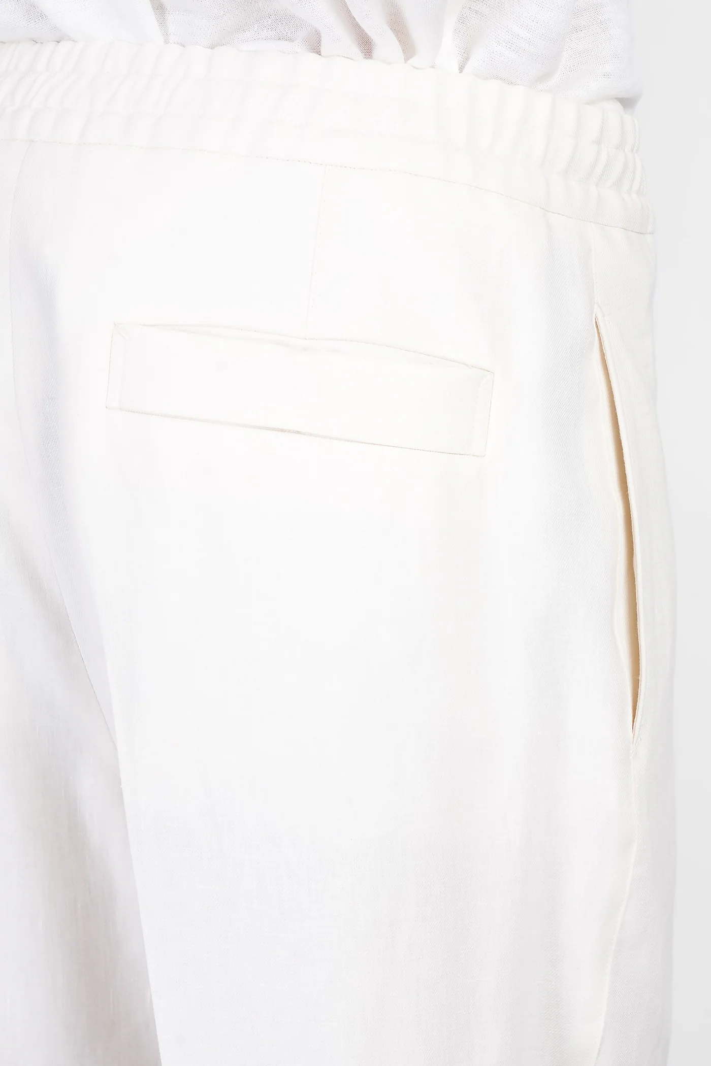 Pants in beige linen - Image 5