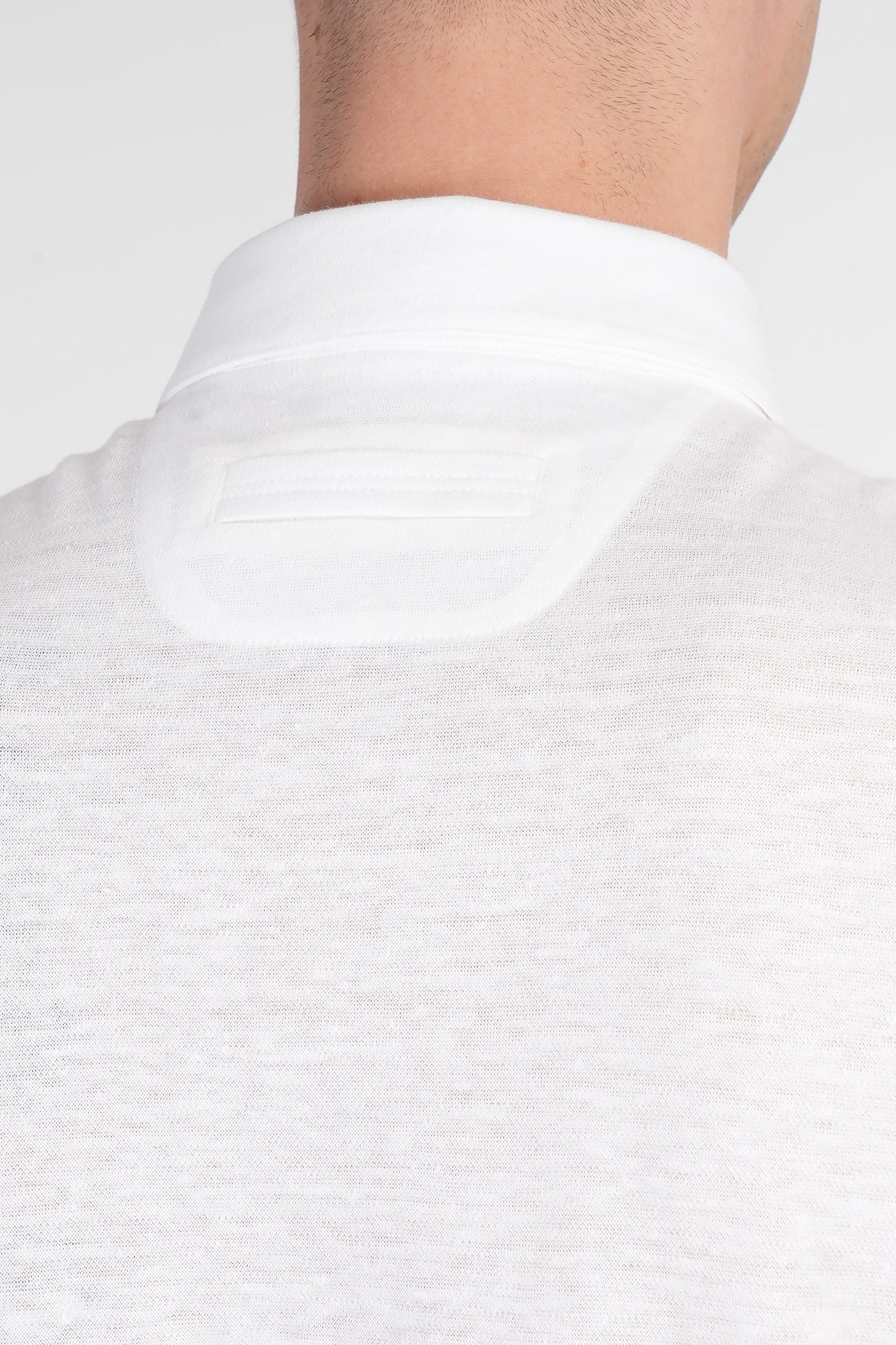 Polo in beige linen - Image 5