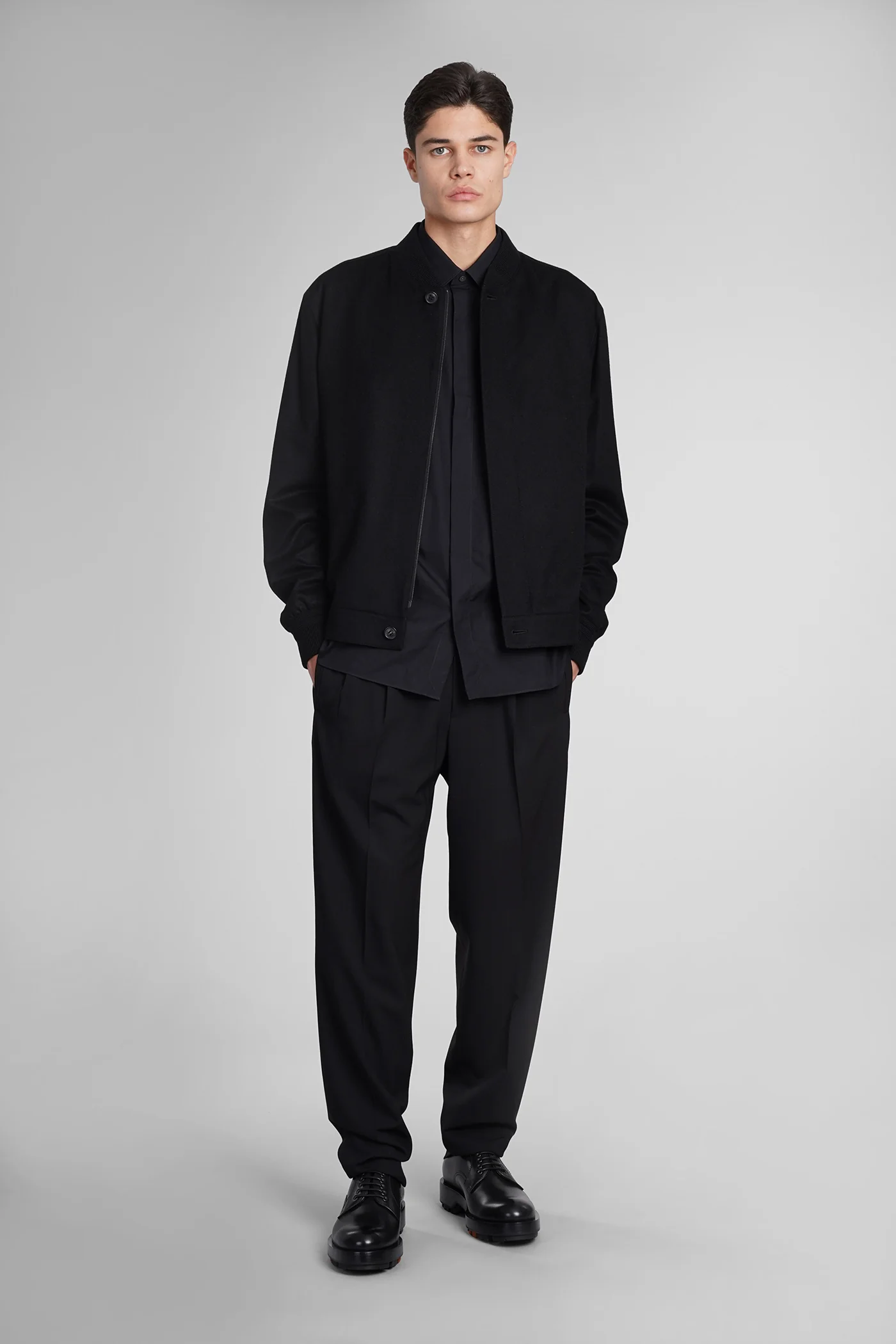 Shirt in black cotton - Image 2