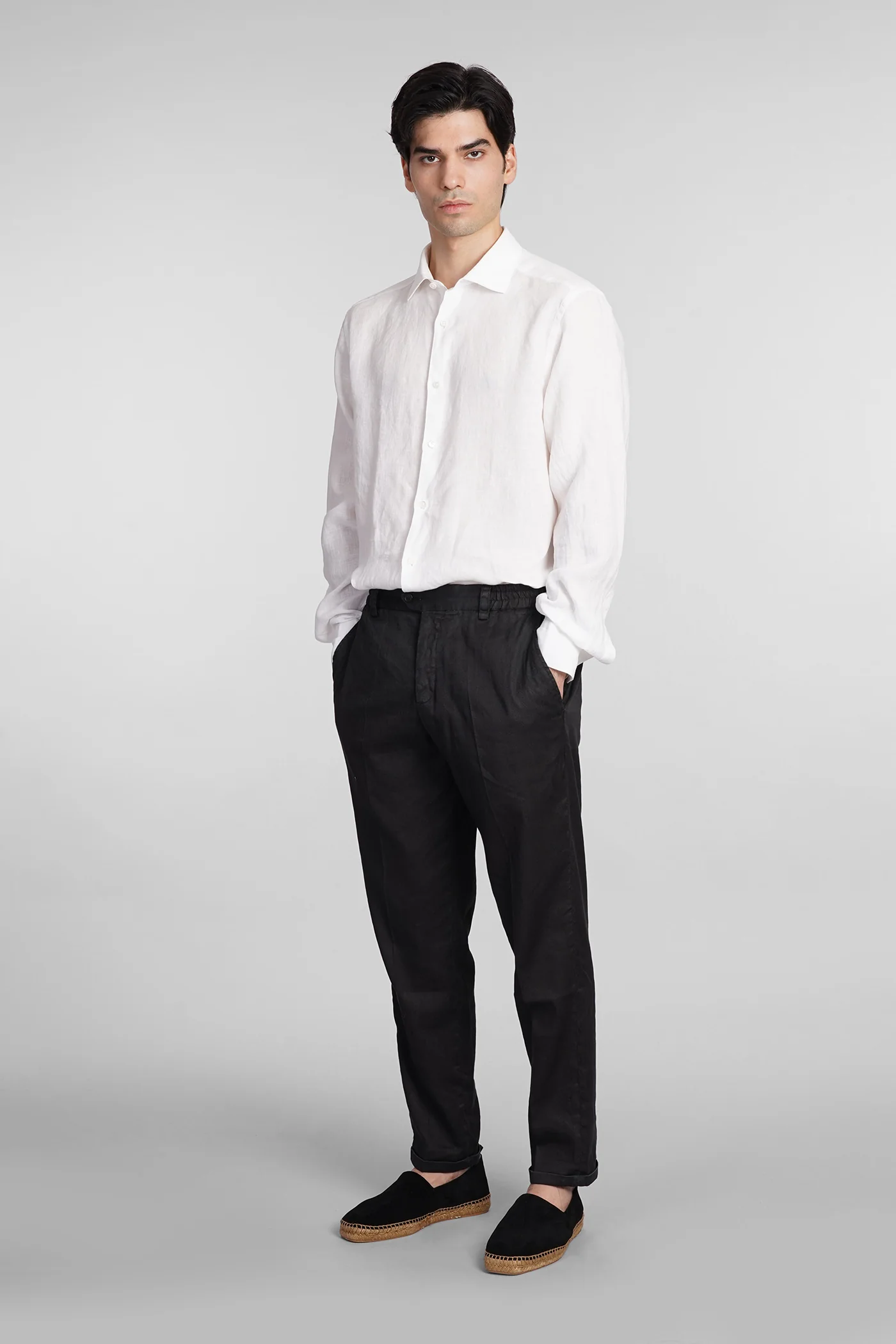 Shirt in white linen - Image 2
