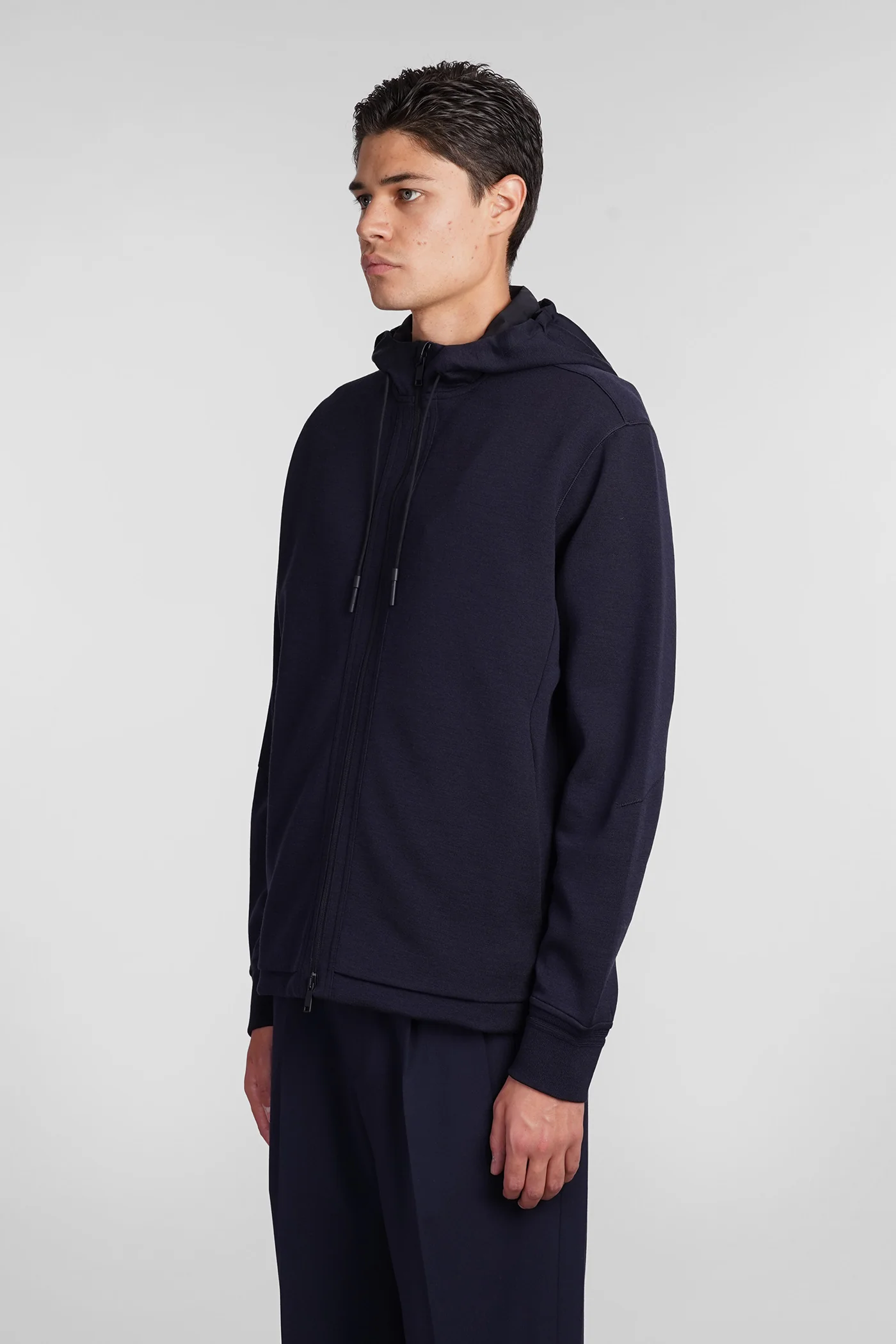 Sweatshirt in blue wool - Image 4
