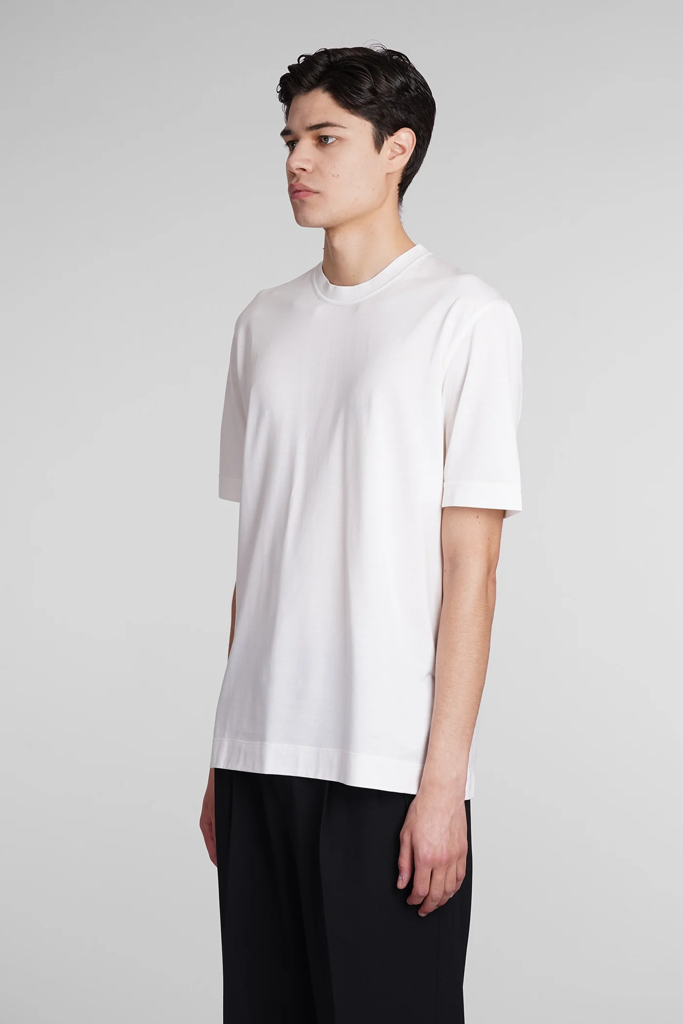 T-Shirt in white cotton - Image 4