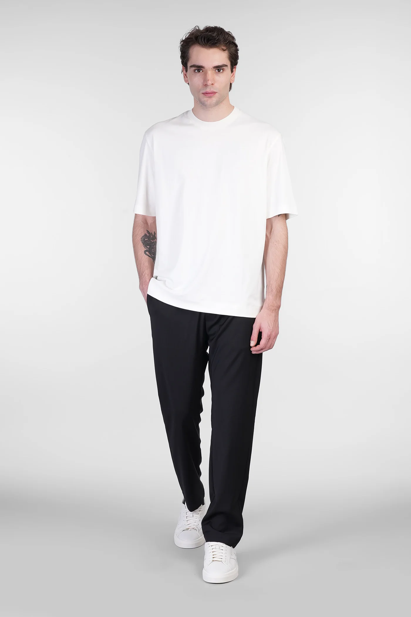 T-Shirt in white cotton - Image 2