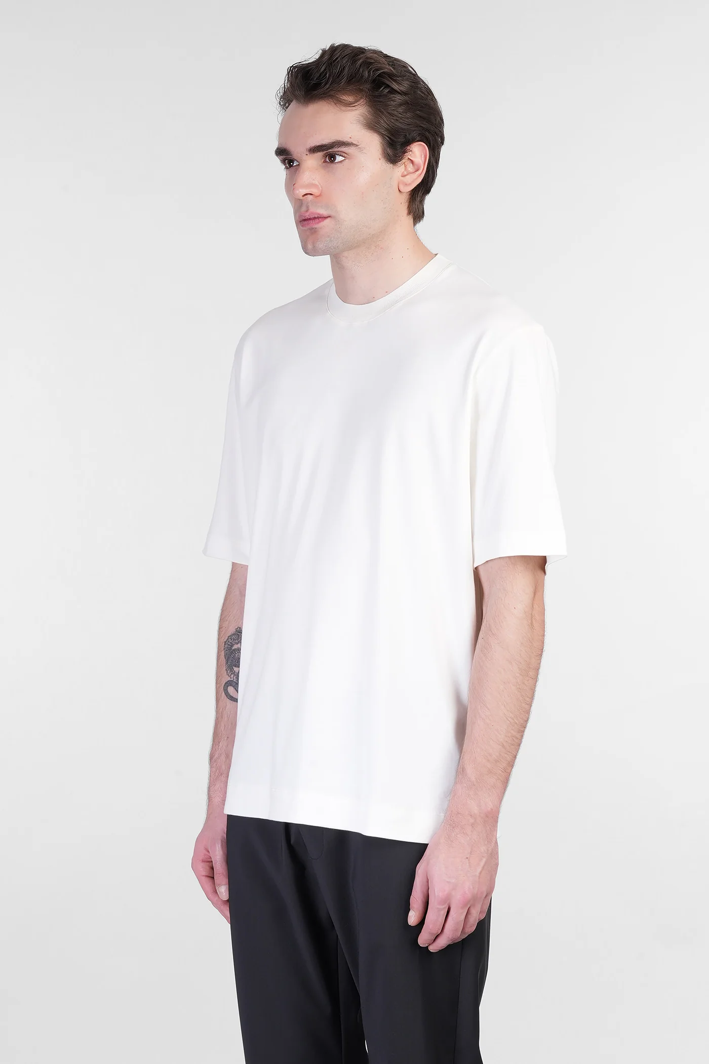 T-Shirt in white cotton - Image 4