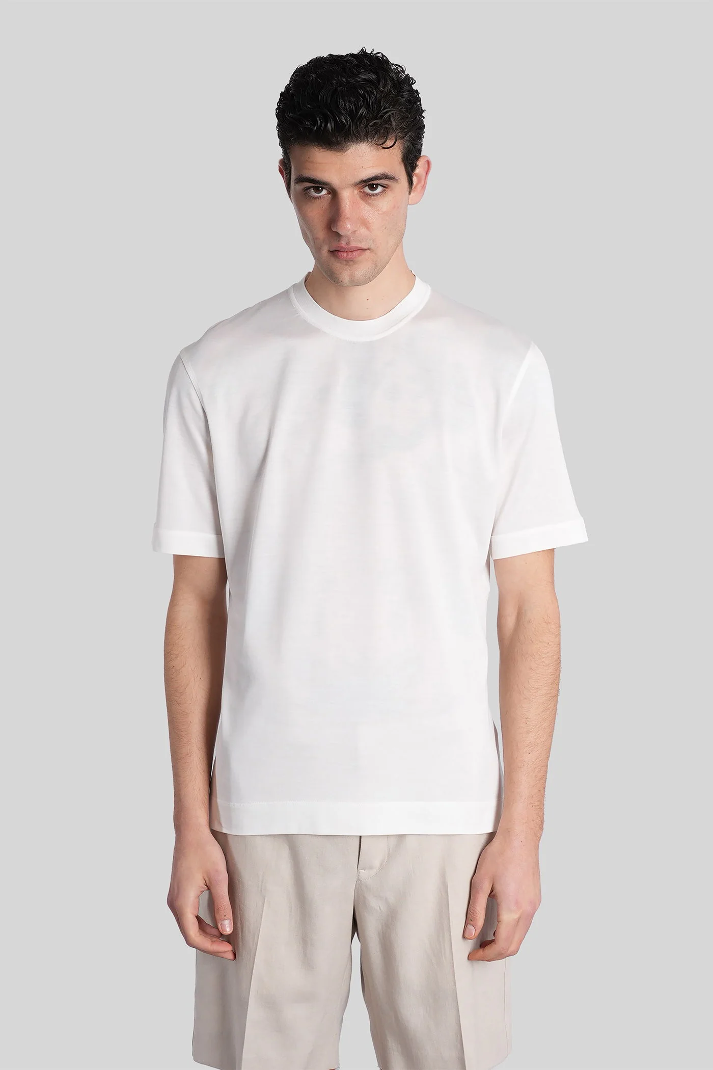 T-Shirt in white cotton - Image 11