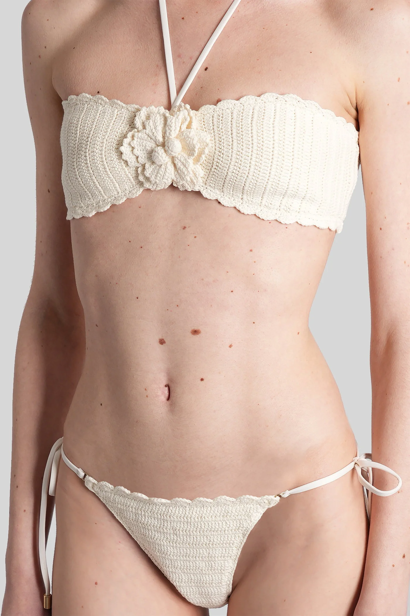 Beachwear in beige cotton - Image 4