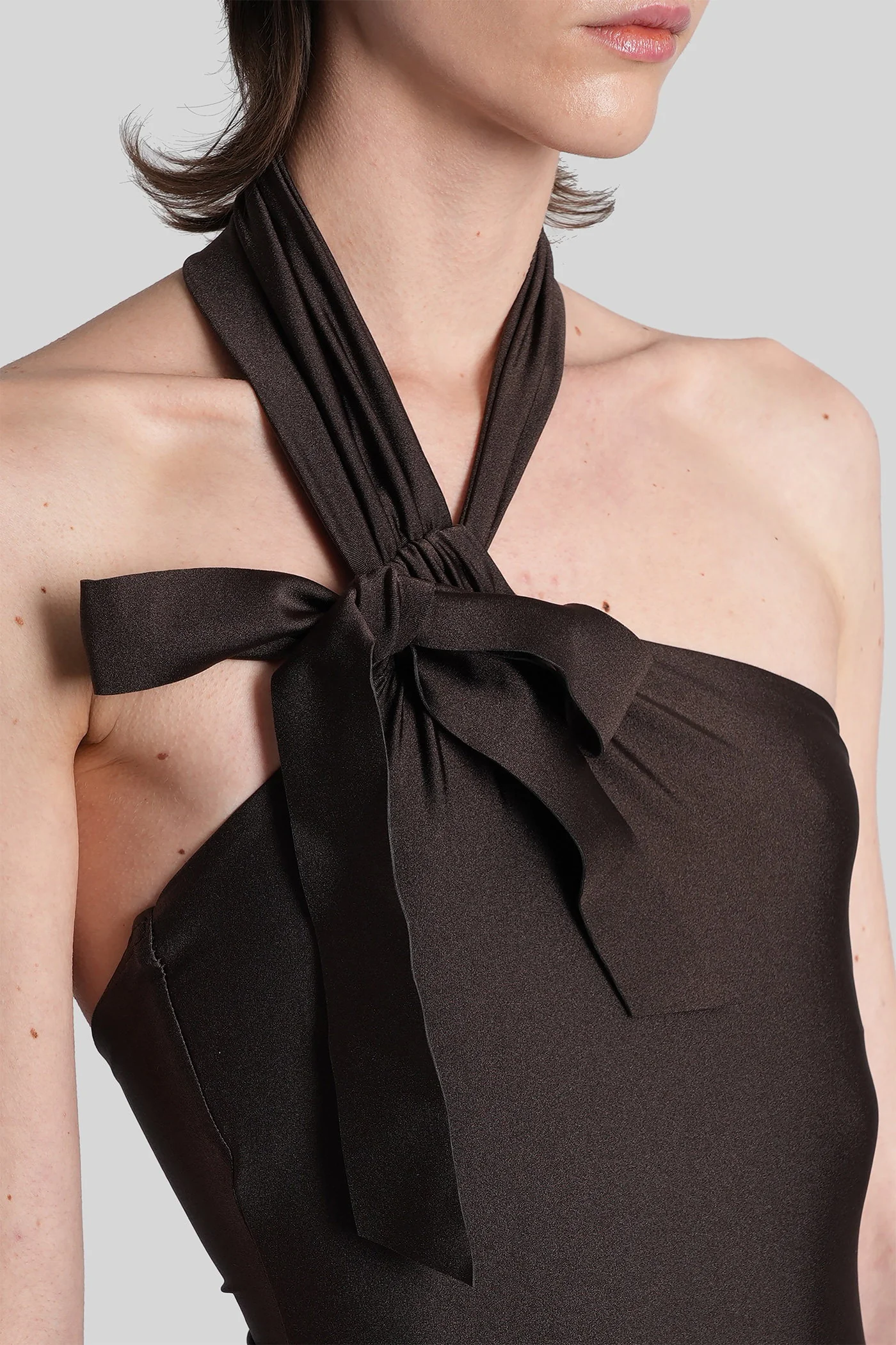Beachwear in brown polyamide - Image 4