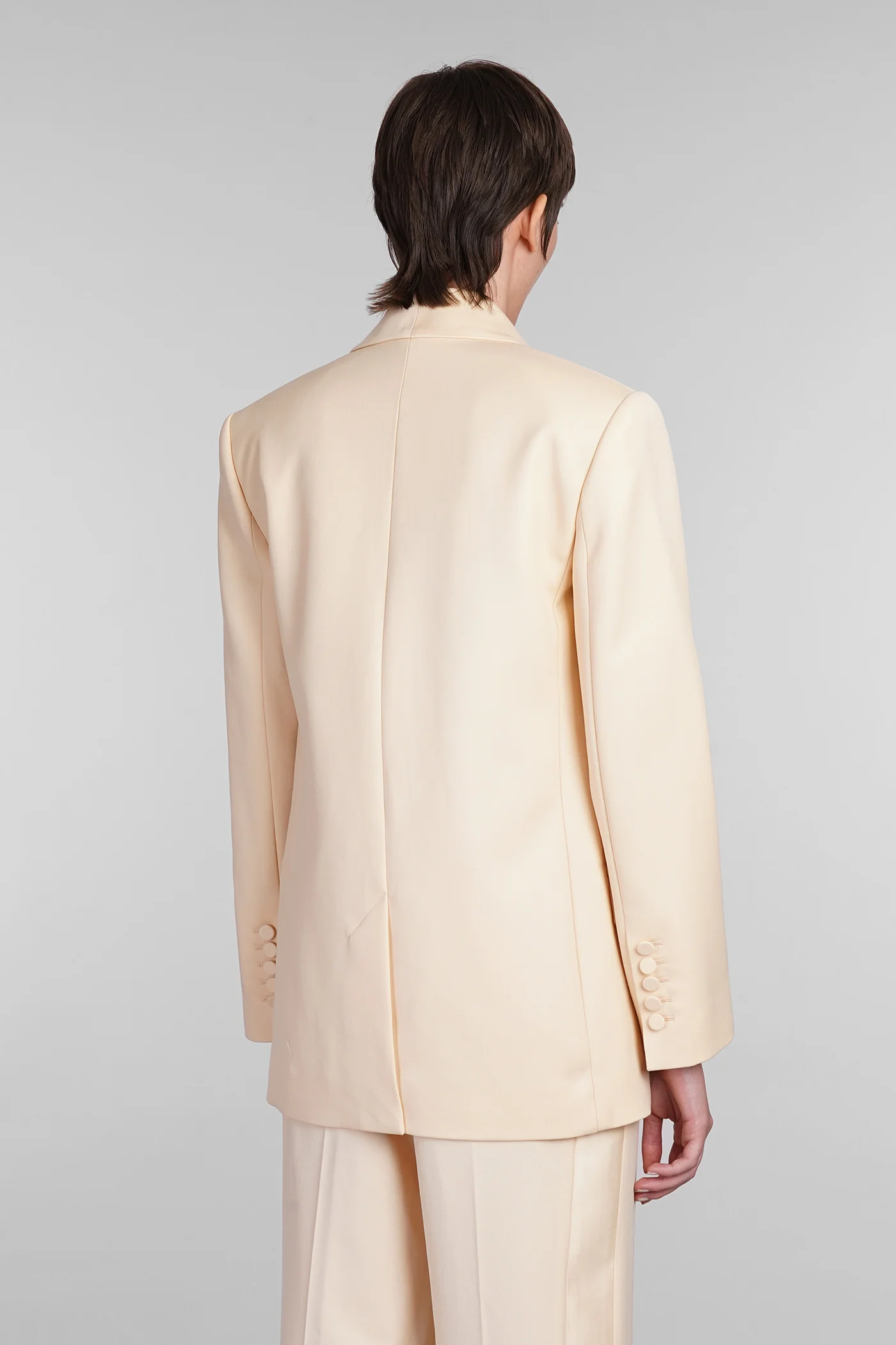 Blazer in beige wool - Image 3