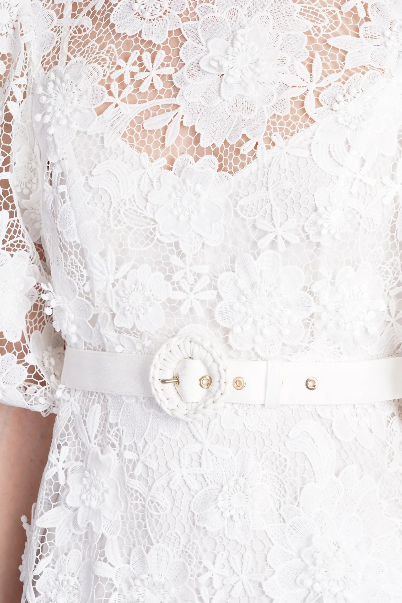 Dress woman in white cotton - Image 5