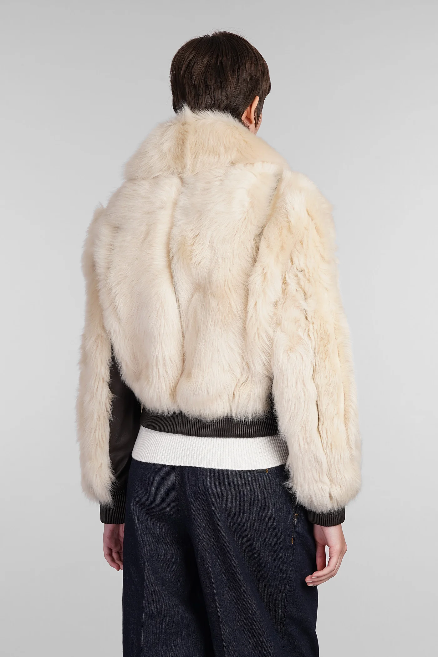 Fur & Shearling in beige leather - Image 3