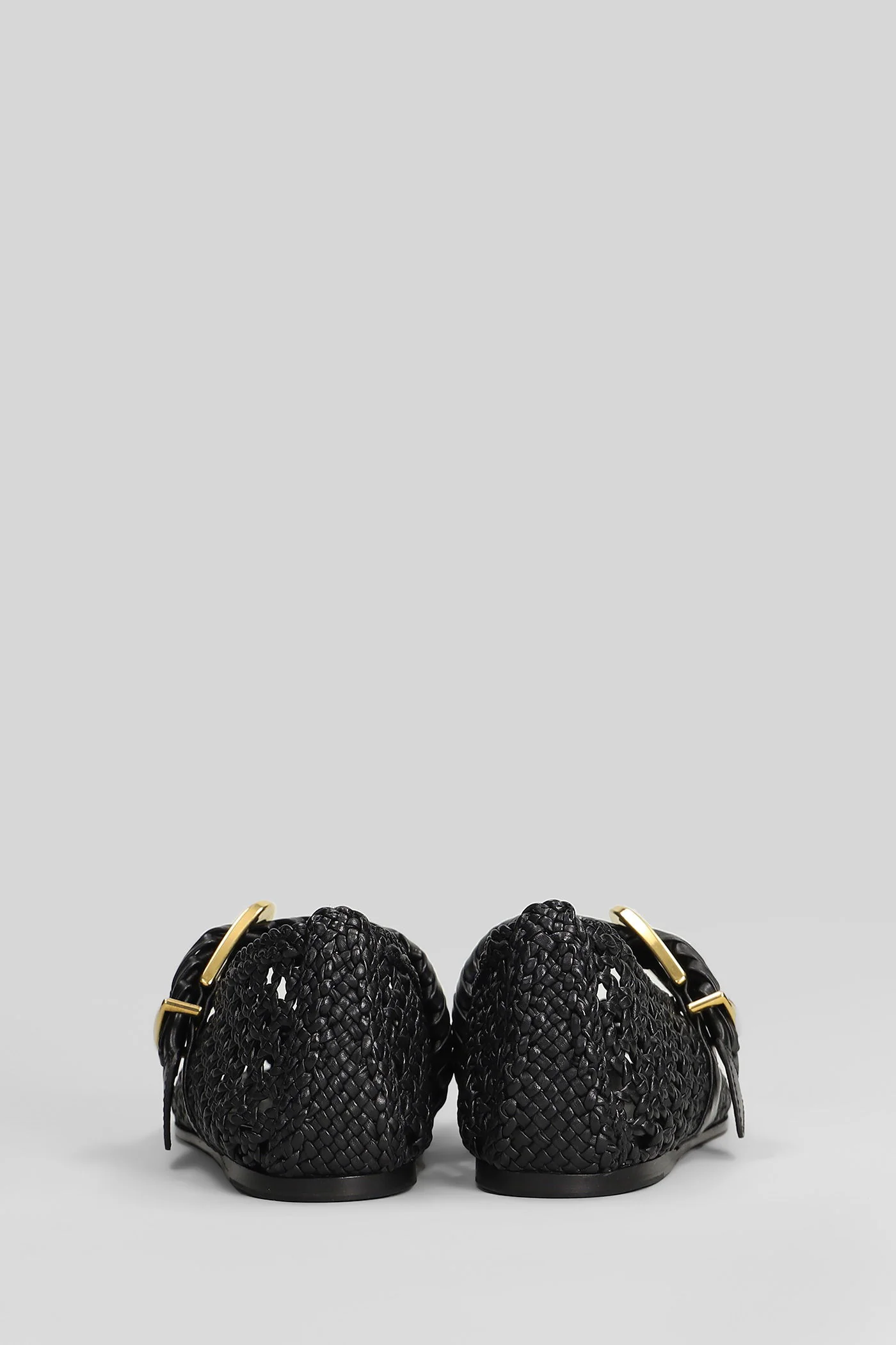 Helix Ballet flats in black leather - Image 4