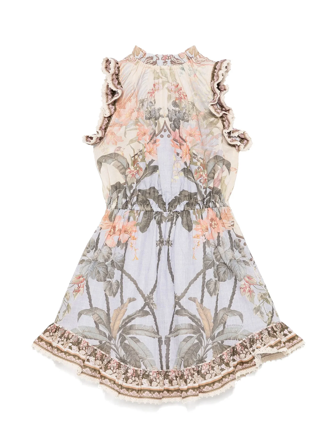 Dress woman  in multicolor cotton - Image 2