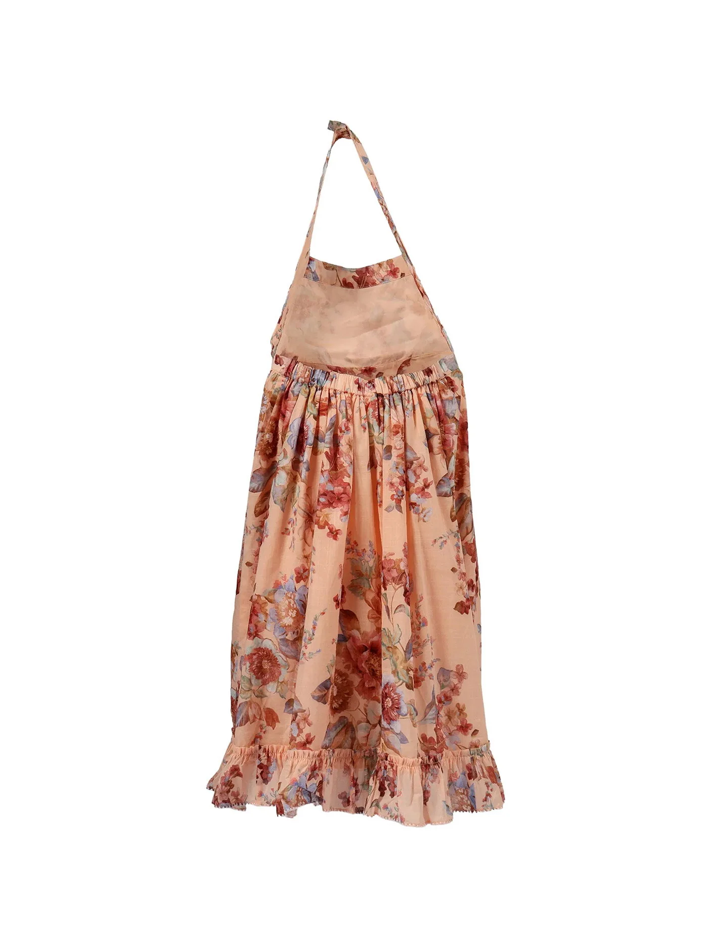 Mini dress in rose-pink cotton - Image 2