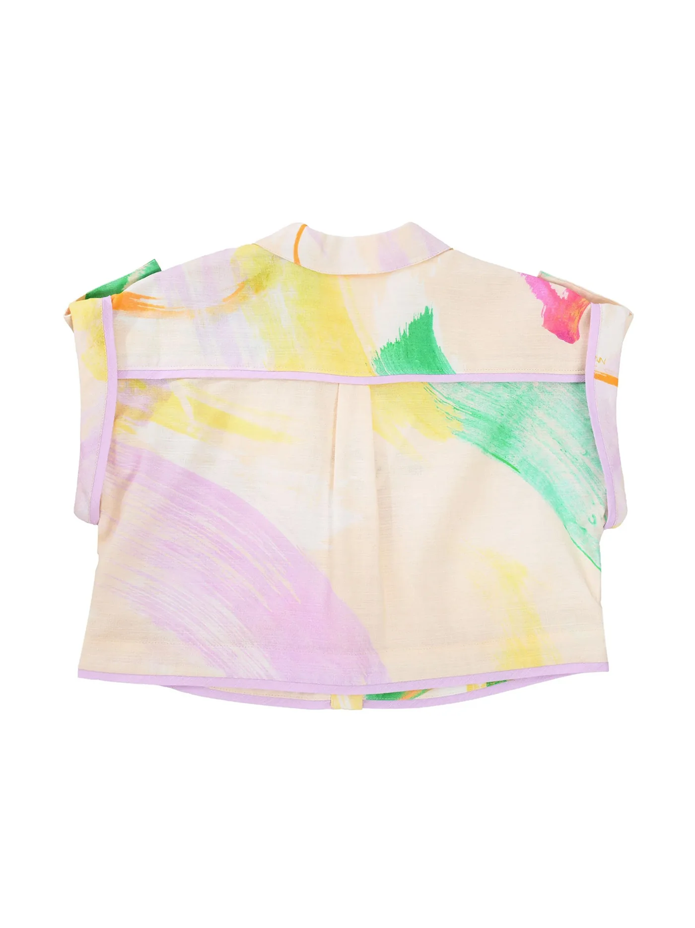 Shirt in beige cotton - Image 2