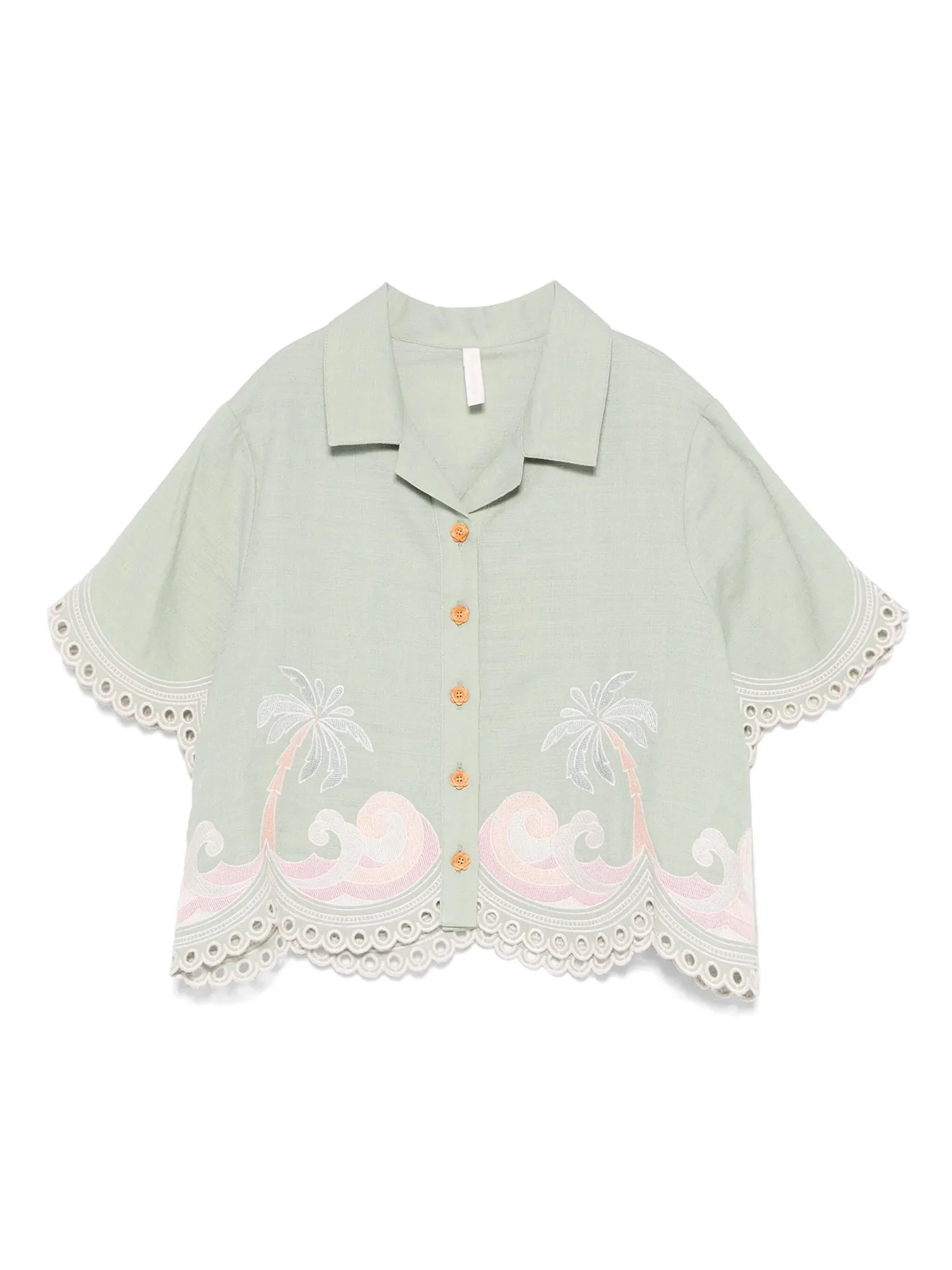 Shirt in green cotton