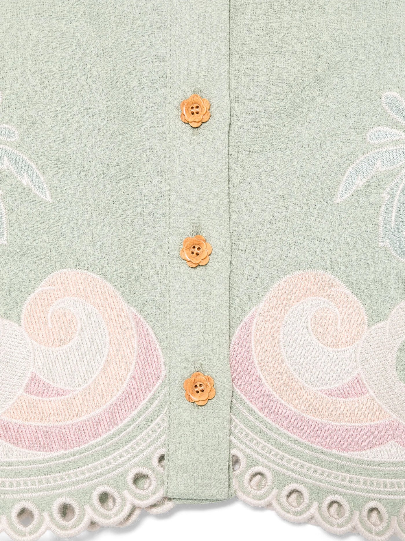 Shirt in green cotton - Image 3