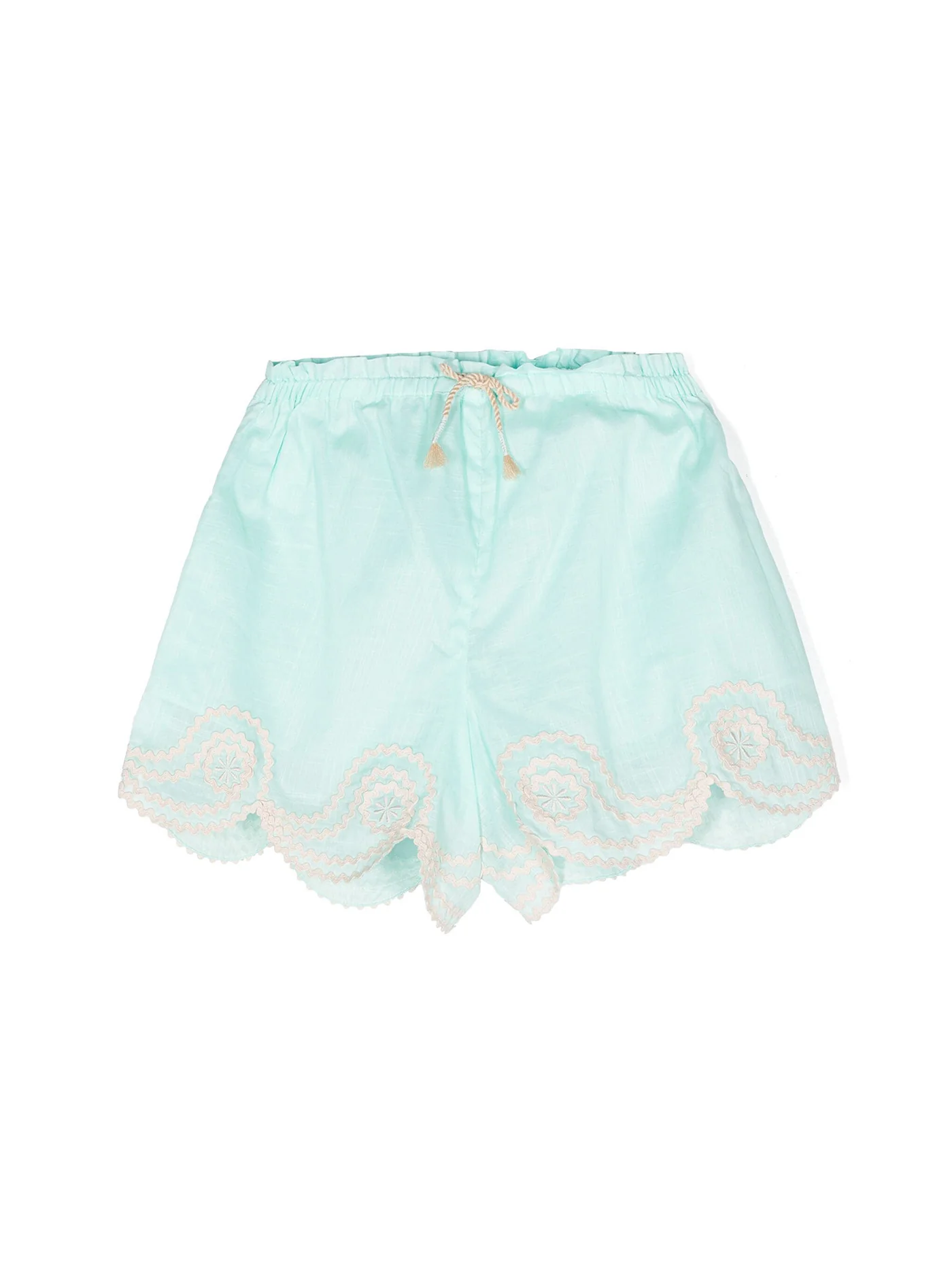 Shorts in cyan cotton