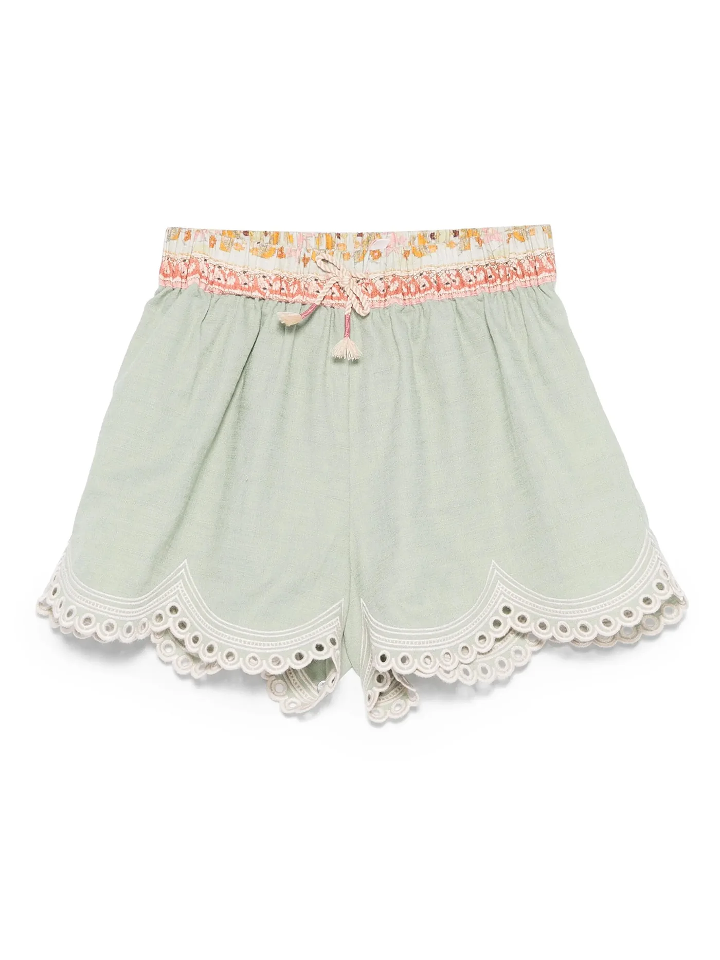 Shorts in green cotton - Image 7