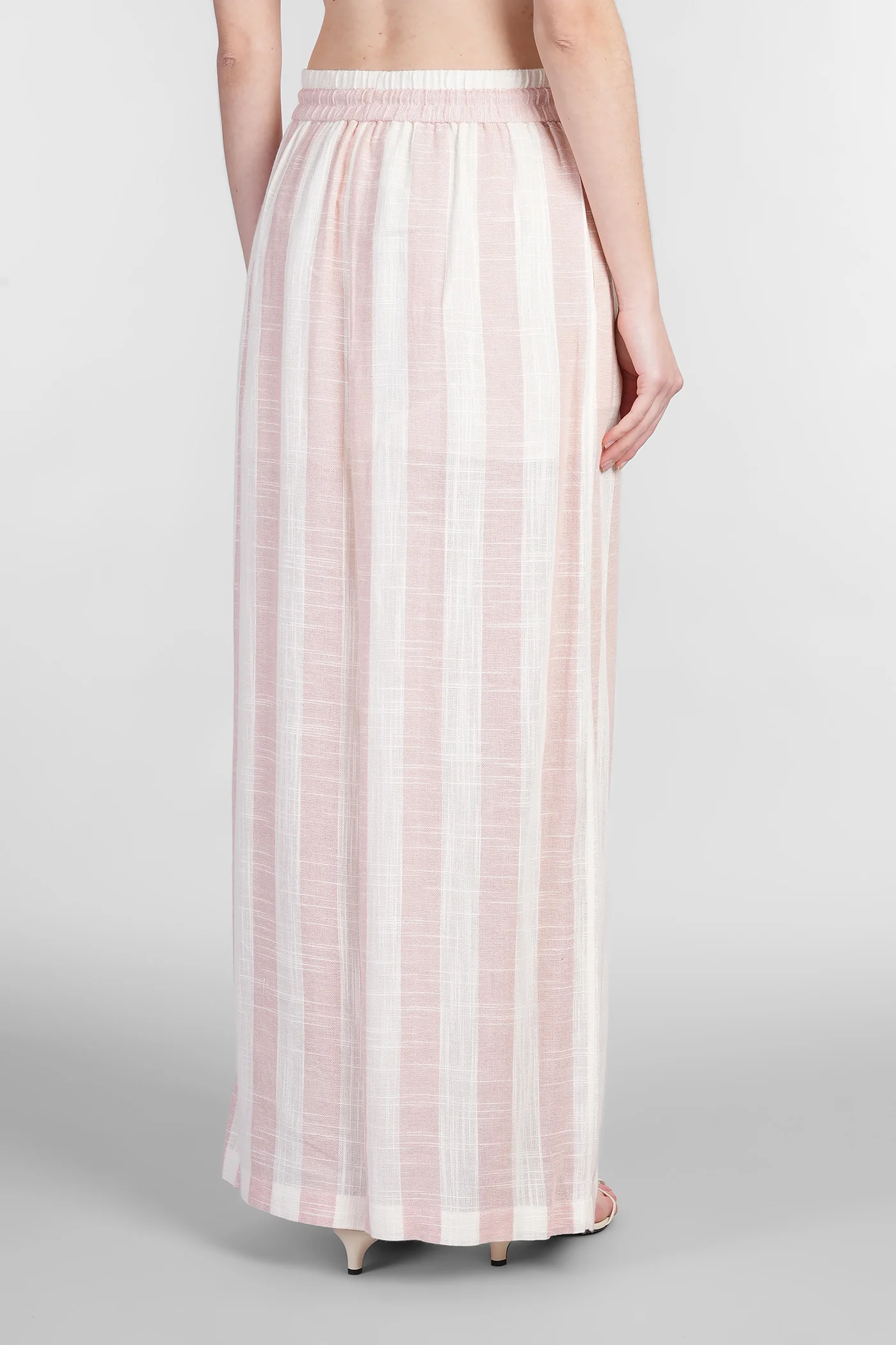 Pants in beige viscose - Image 3