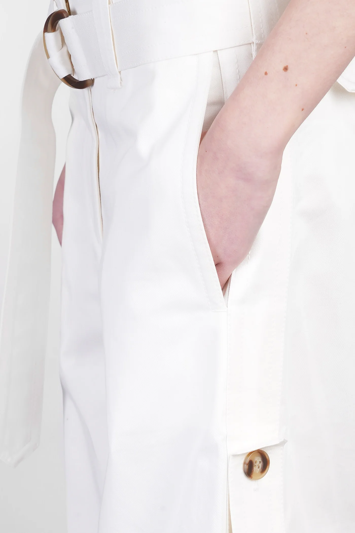 Pants in white cotton - Image 5
