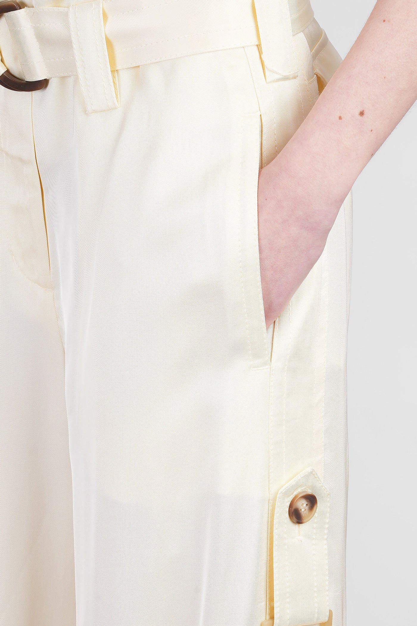 Pants in yellow viscose - Image 5
