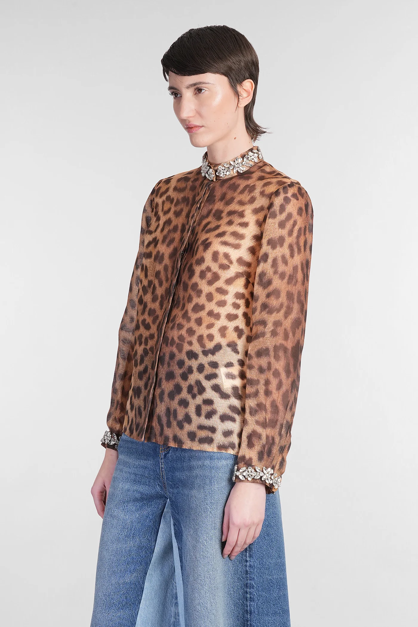 Shirt in Animalier linen - Image 4