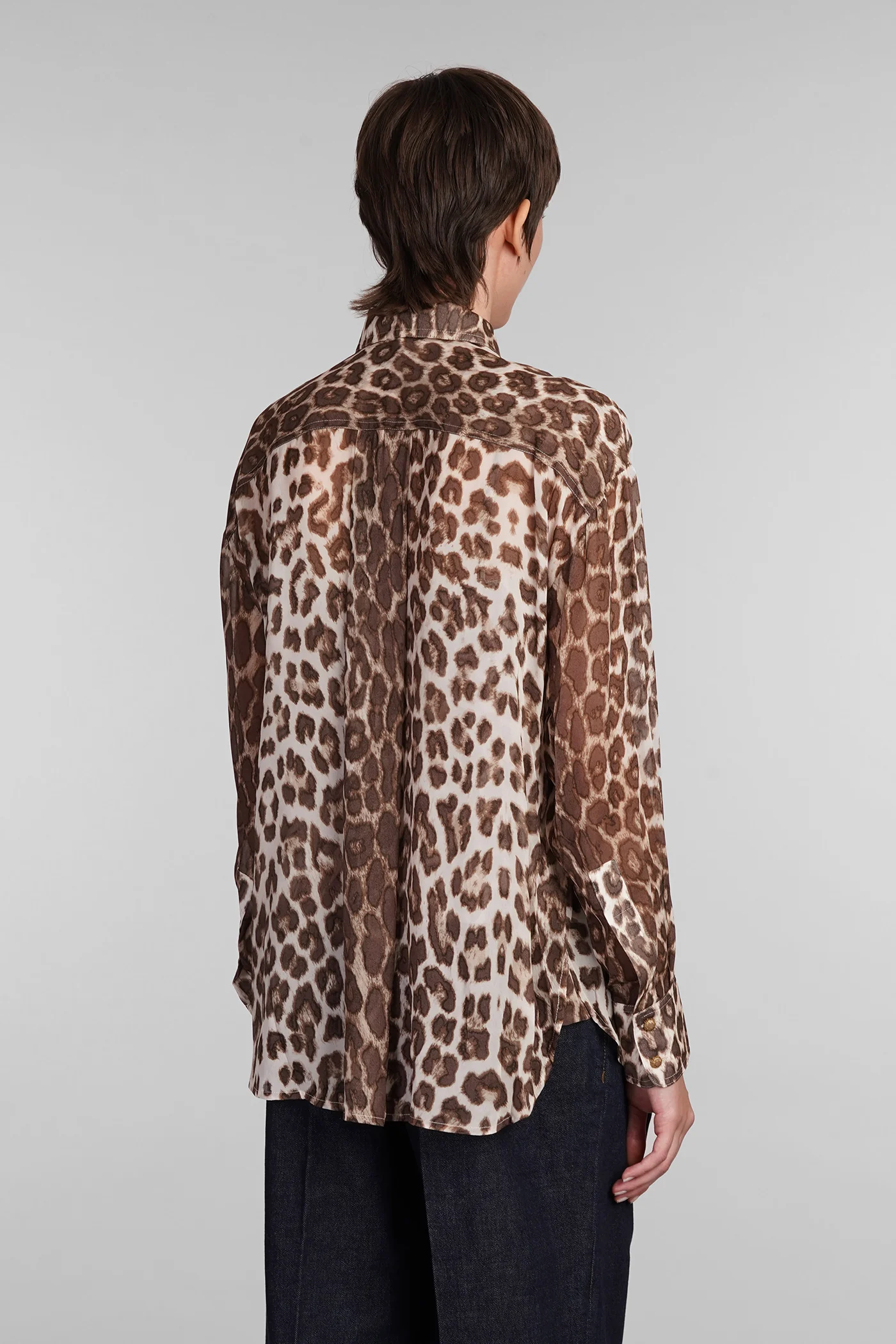 Shirt in Animalier viscose - Image 3