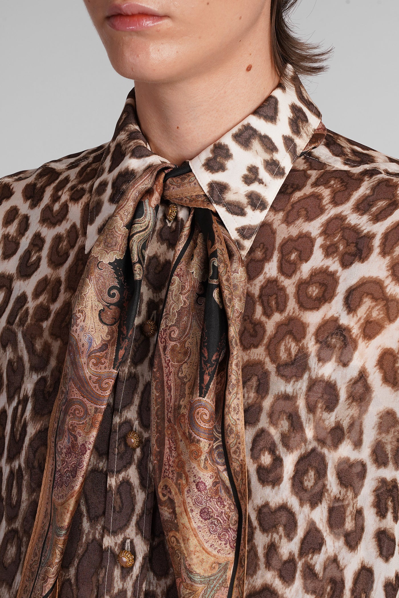 Shirt in Animalier viscose - Image 5