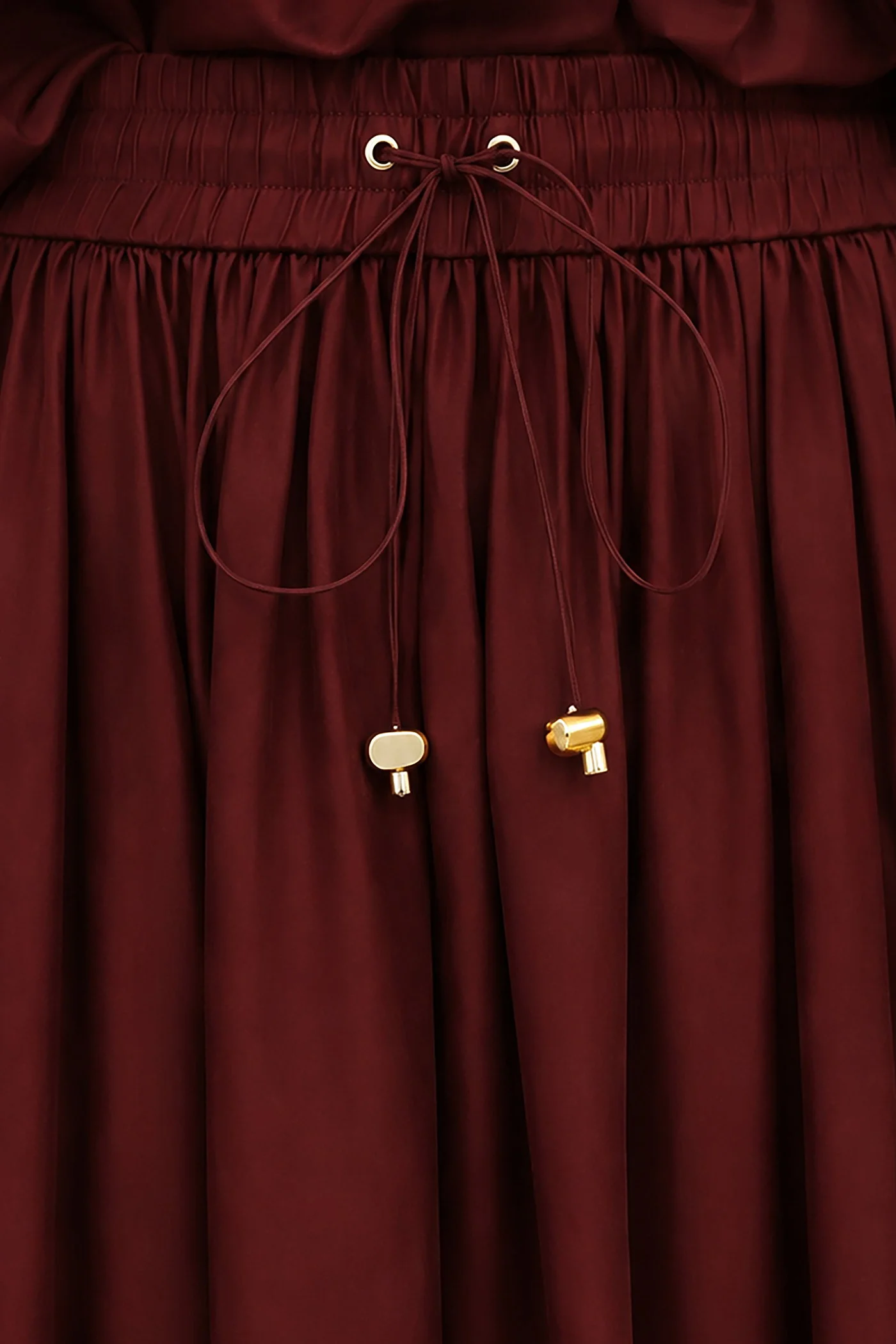 Skirt in bordeaux silk - Image 25