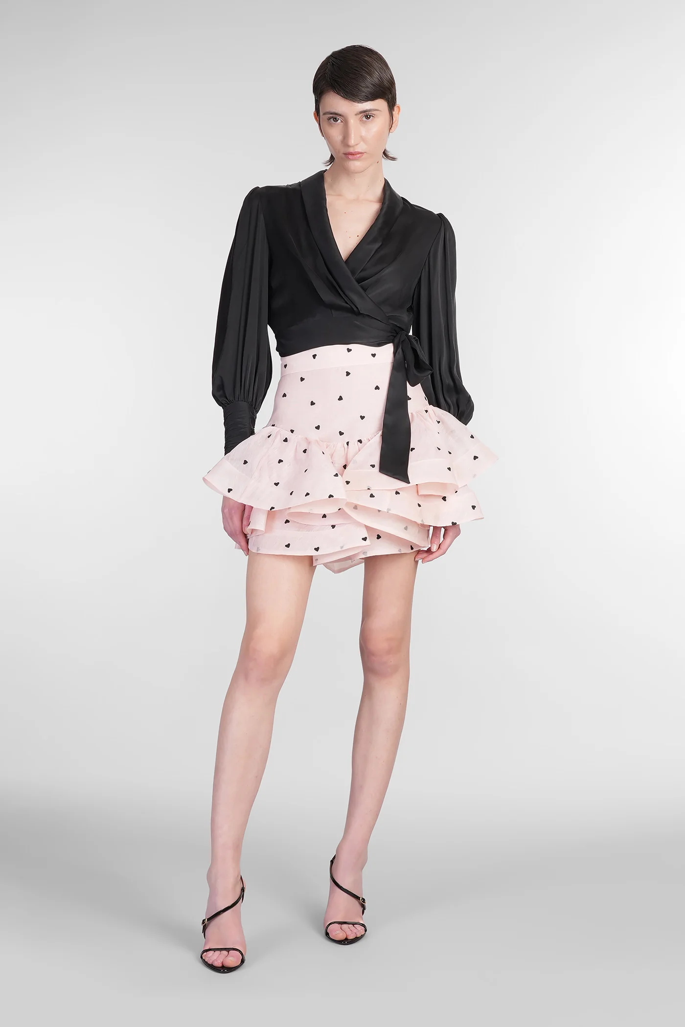 Skirt in rose-pink linen - Image 2