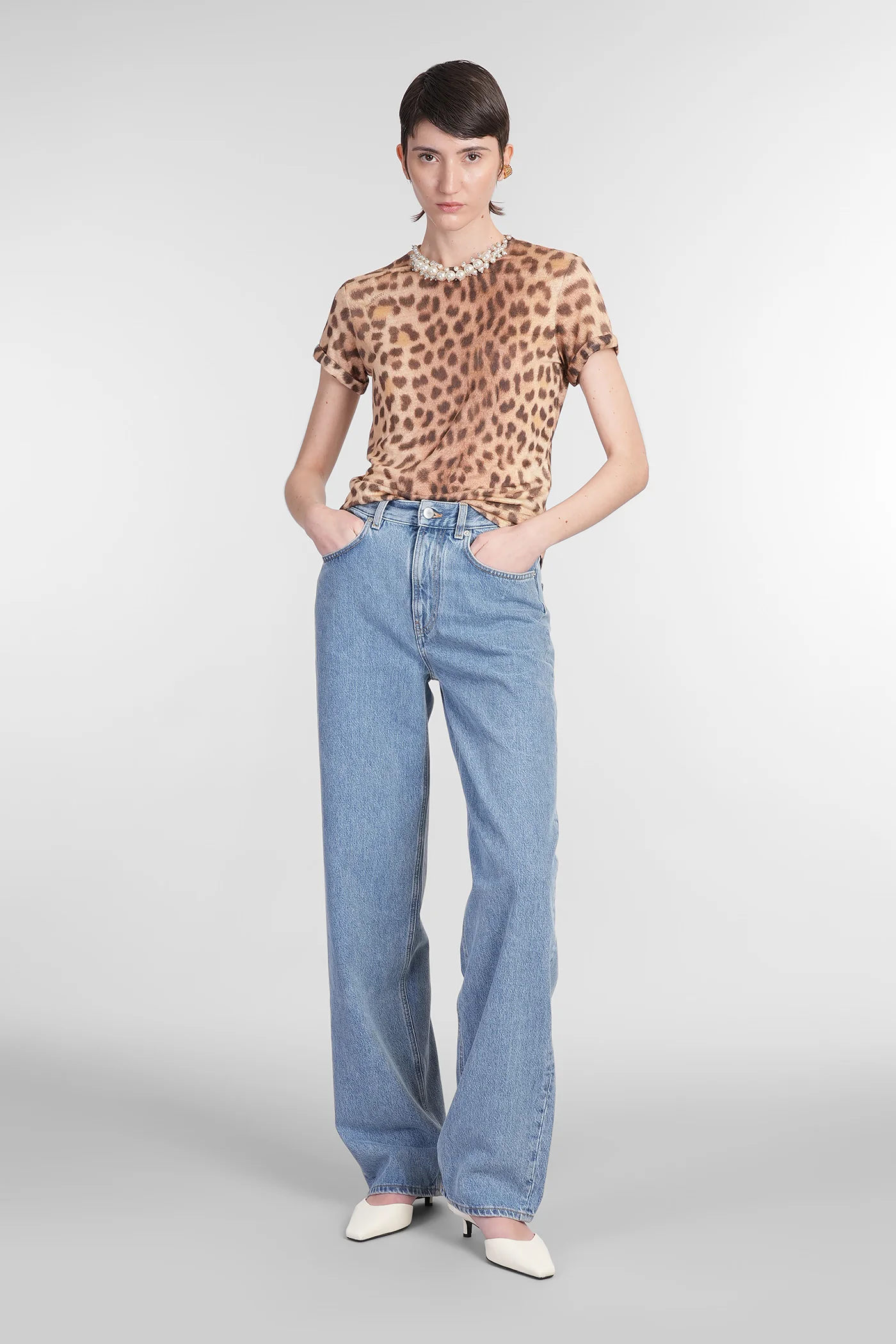 T-Shirt in Animalier linen - Image 2