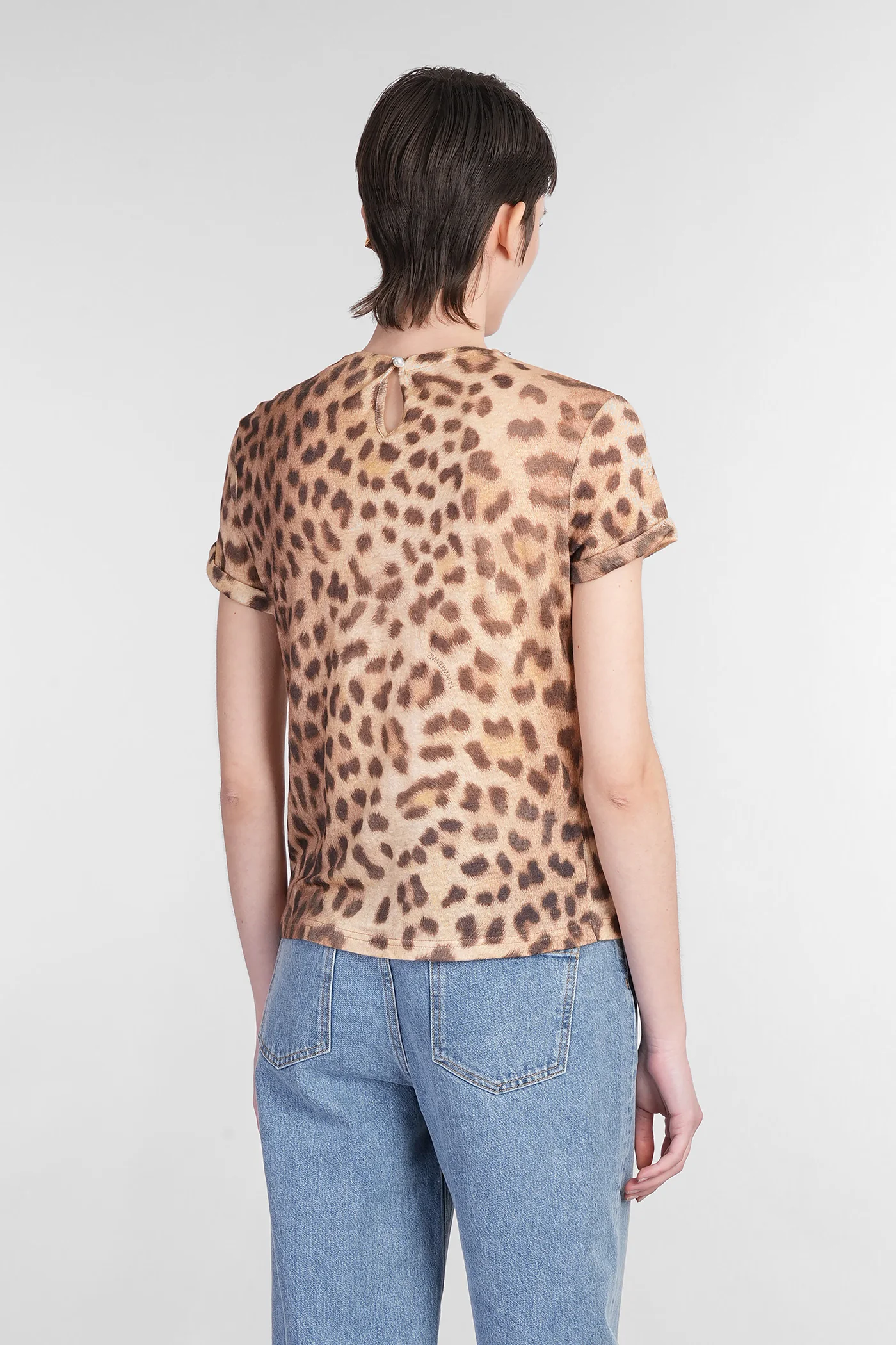 T-Shirt in Animalier linen - Image 3