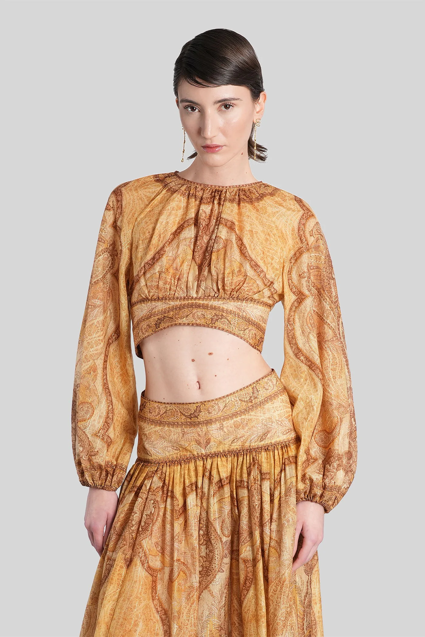 Topwear in beige cotton